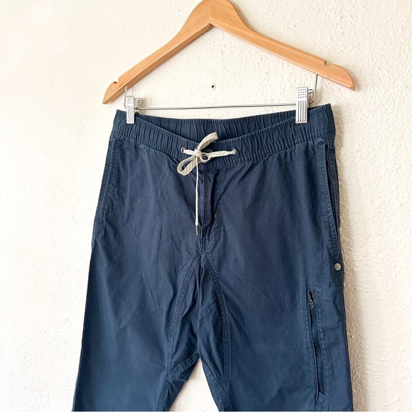 Vuori Mens Navy Blue Ripstop Pants - Picture 3 of 8